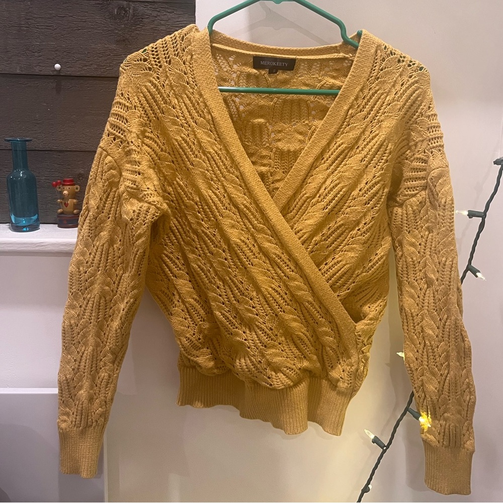 Cropped Yellow Sweater